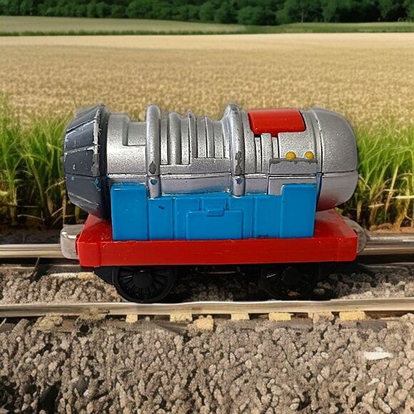 Thomas Wooden Railway Jet Engine Train 2004 Gullane Limited Learning Curve Metal - Picture 1 of 15